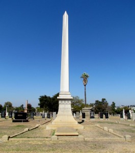 Lankershim Monument in Evergreen Cemetery