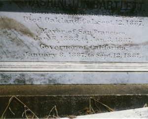 Governor Bartlett's Tombstone WS 20/2853