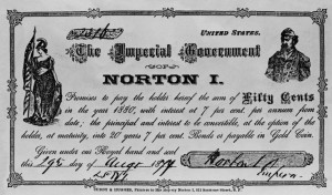 WS3990-^Emperor Joshua Abraham Norton ^Norton Paper Money-San Francisco,CA