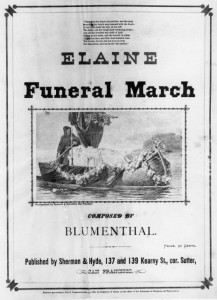 Sheet Music showing of Toby Rosenthal's "Elaine" WS 27/3991