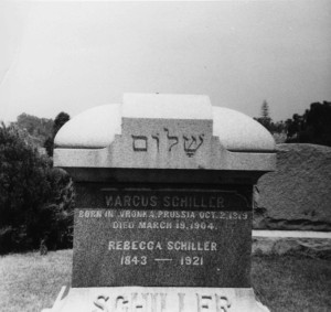 Tombstone of Marcus and Rebecca Schiller, WS#1511