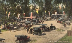 Grape Day in Escondido, 1913. Postcard