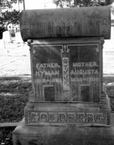 The Goldberg Tombstone in San Bernardino, CA #WS7881