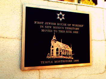 Historic Plaque at First Temple Location