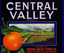 California Central Valley Orange Label