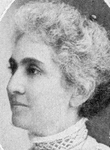 Sophia Brann, first President of the Sisterhood.