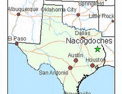 Nacogdoches Texas Map