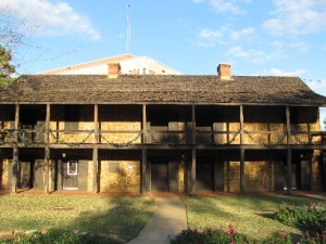 Nacogdoches Old Fort where Adolpus Sterne was chained in celler while awaiting execution - before he was pardoned.