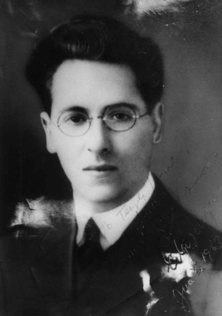 A young Rabbi Edgar Magnin of Temple Israel of Stockton, circa 1914, #WS3280