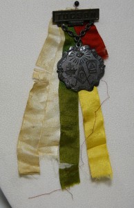 Masonic Lodge Badges & Ribbons worn at the Synagogues Groundbreaking Celebration, 1910.