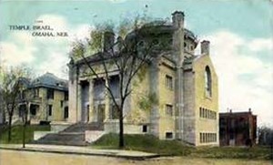 2nd Location of Temple Israel of Omaha, Postcard