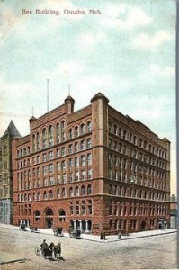 Home of Edward Rosewater's Omaha Morning Bee Newspaper. Postcard