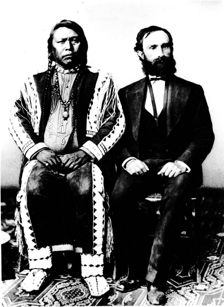 Chief Ouray of the Utes and Otto Mears, one of the most famous photos of the Wild West.