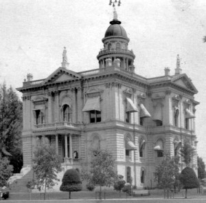 The First Tulare County Court House funded by Bonds purchased by Elias Jacob, #WS5608