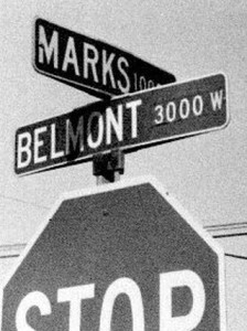 Street Sign Honoring Berhard Marks in Fresno, #WS5647