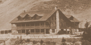 Utah Resort Hotel at the turn of the century, Old Postcard