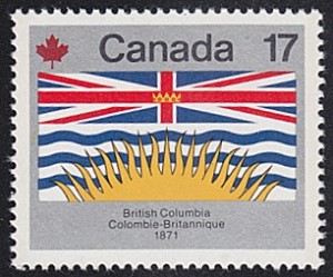 BC Flag Stamp 1871