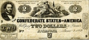 Judah Benjamin on $2 Confederate Bill