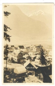 Hyder, Alaska, beneath the Mountains, Vintage Postcard.