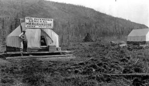 Yael Rozenstain's Tent Store in Olice Creek, Alaska circa 1915, #ws0439