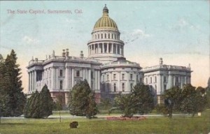 State Capital in Sacramento late 1890s, Vintage Postcard