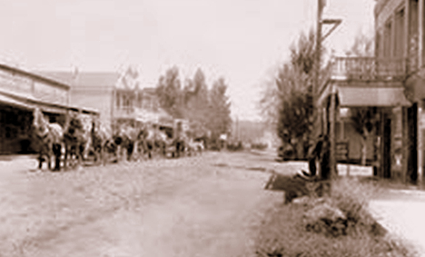 Main Street Ione, CA, 1890, Vintage Postcard