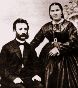 Mark & Bertha Livison, 1862, Virginia City, Nevada, #WS0211