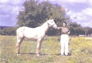 Frances Kallison with prize horse