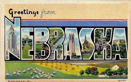 Nebraska, Vintage Postcard