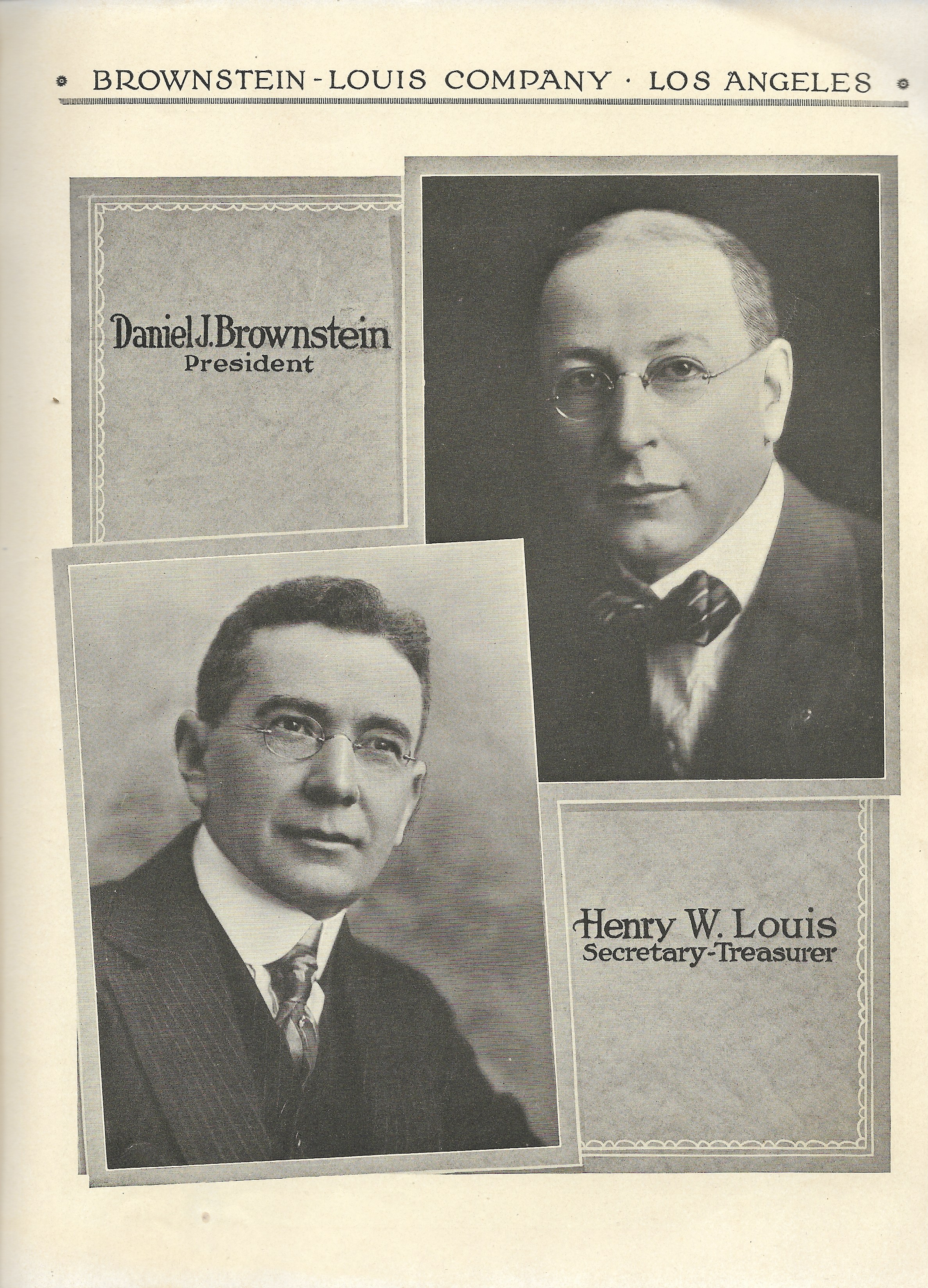 The Brownstein-Louis Company Catalog of 1918: Men’s Furnishing Goods in Los Angeles – JMAW ...